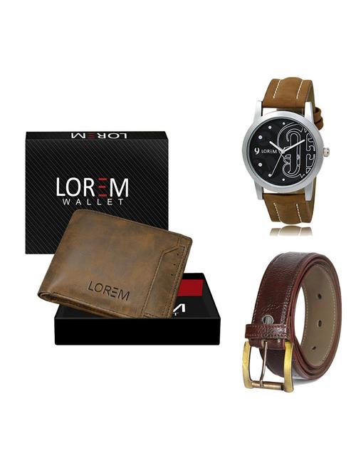 belt, wallet & watch gift combo - 19361790 - Very Small Image - 1