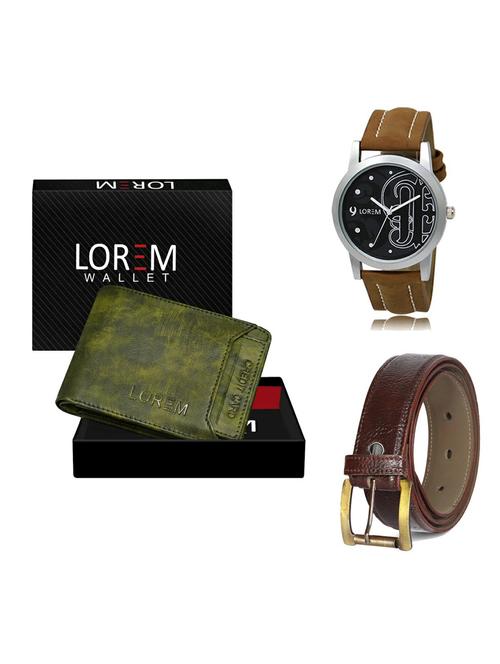 belt, wallet & watch gift combo - 19361799 - Very Small Image - 1
