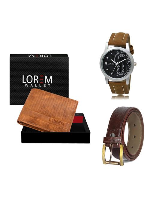 belt, wallet & watch gift combo - 19361805 - Very Small Image - 1
