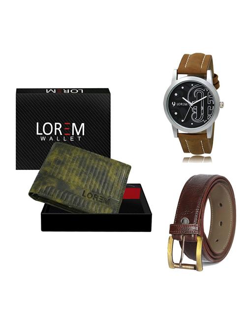 belt, wallet & watch gift combo - 19361808 - Very Small Image - 1