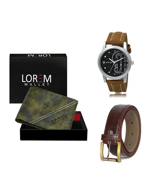 belt, wallet & watch gift combo - 19361820 - Very Small Image - 1