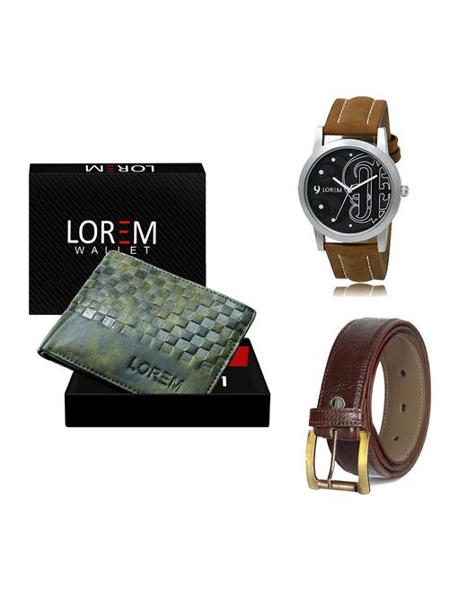 belt, wallet & watch gift combo - 19361832 - Very Small Image - 1