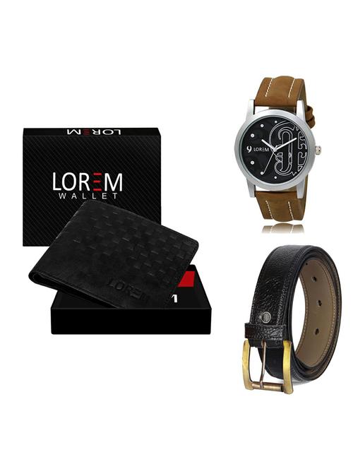 belt, wallet & watch gift combo - 19361834 - Very Small Image - 1