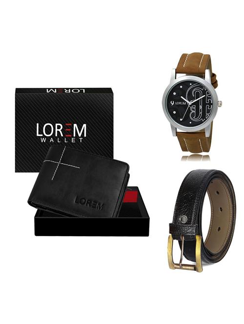 belt, wallet & watch gift combo - 19361837 - Very Small Image - 1