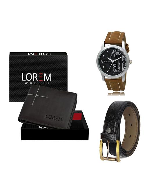 belt, wallet & watch gift combo - 19361840 - Very Small Image - 1