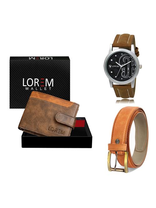 belt, wallet & watch gift combo - 19361848 - Very Small Image - 1