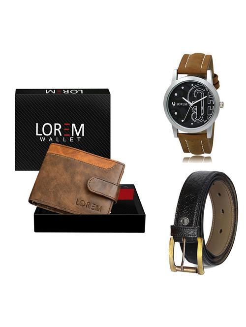 belt, wallet & watch gift combo - 19361849 - Very Small Image - 1