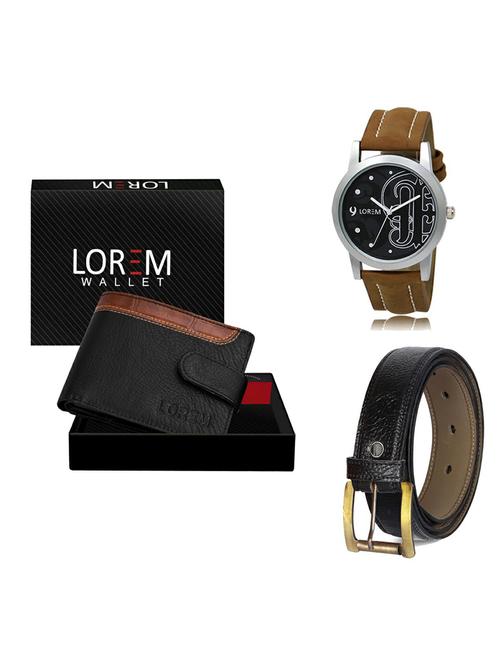 belt, wallet & watch gift combo - 19361852 - Very Small Image - 1