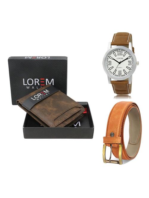 belt, wallet & watch gift combo - 19361866 - Very Small Image - 1