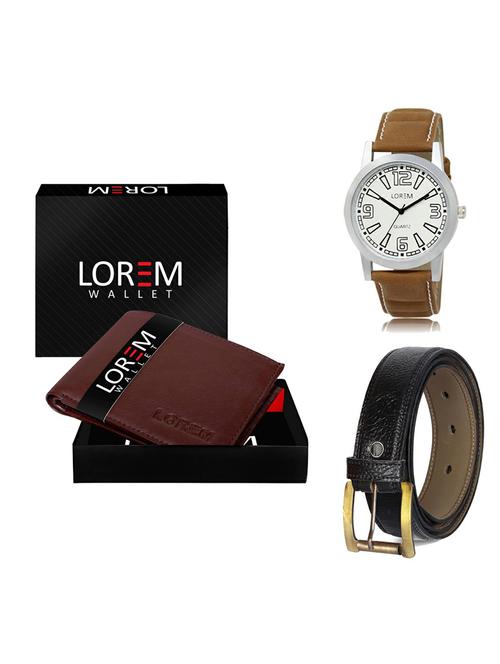 belt, wallet & watch gift combo - 19361894 - Very Small Image - 1