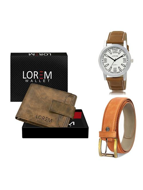 belt, wallet & watch gift combo - 19361920 - Very Small Image - 1