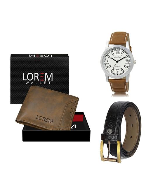 belt, wallet & watch gift combo - 19361924 - Very Small Image - 1