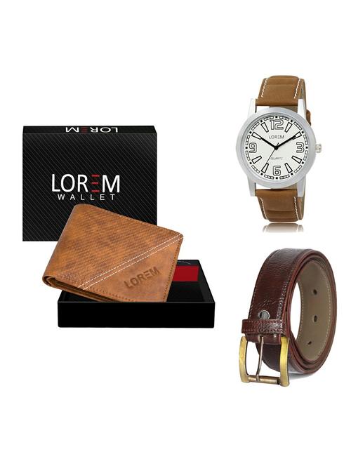belt, wallet & watch gift combo - 19361952 - Very Small Image - 1