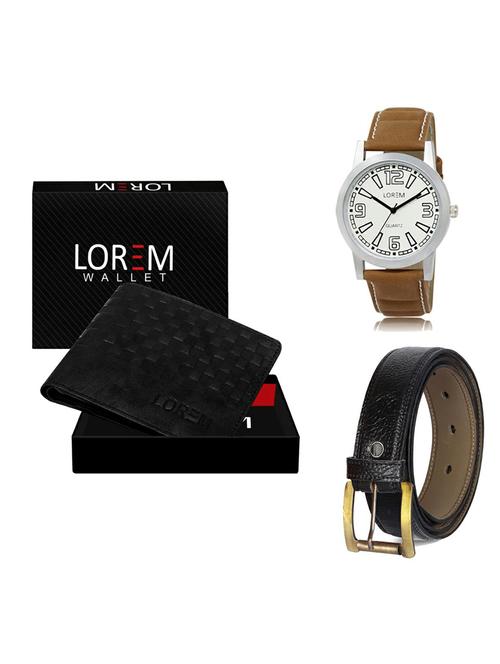 belt, wallet & watch gift combo - 19361969 - Very Small Image - 1