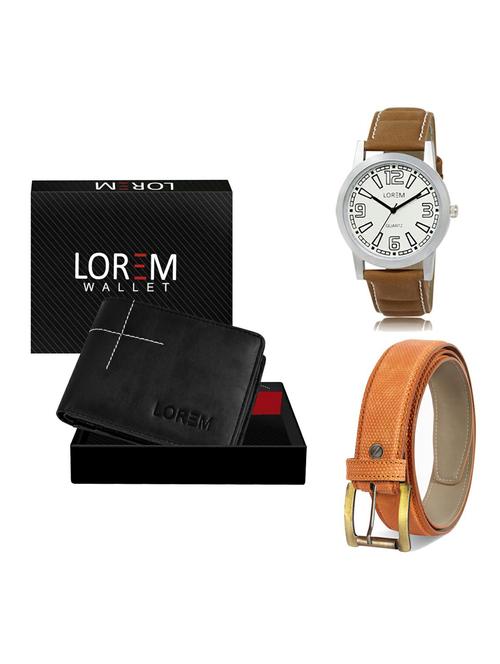 belt, wallet & watch gift combo - 19361971 - Very Small Image - 1