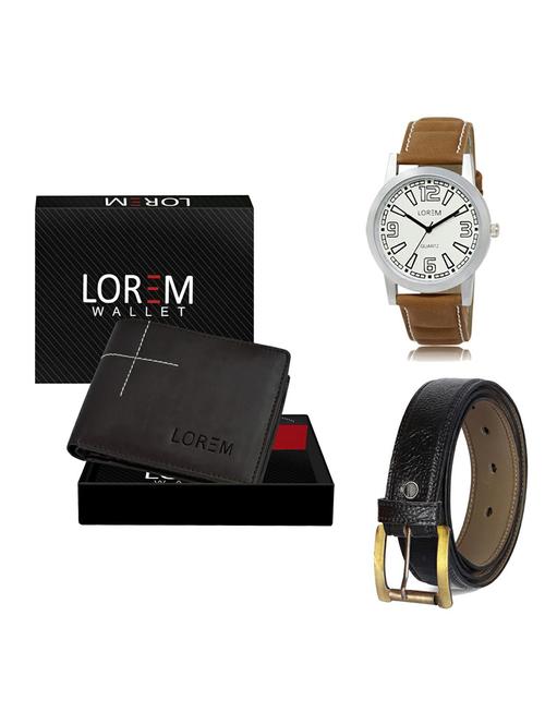 belt, wallet & watch gift combo - 19361975 - Very Small Image - 1