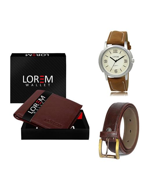 belt, wallet & watch gift combo - 19362030 - Very Small Image - 1