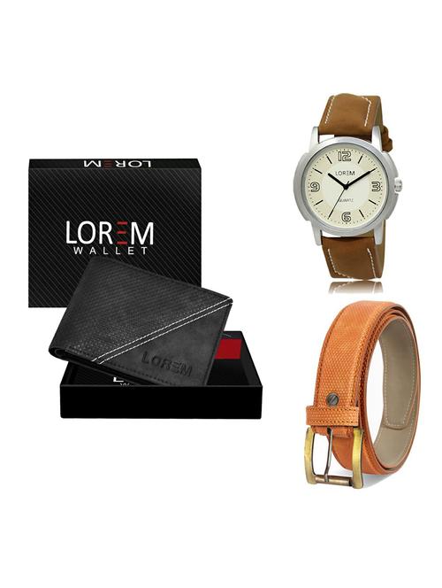 belt, wallet & watch gift combo - 19362091 - Very Small Image - 1
