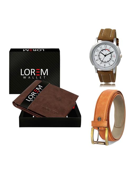 belt, wallet & watch gift combo - 19362157 - Very Small Image - 1