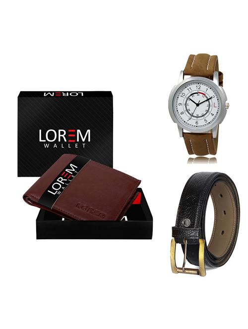 belt, wallet & watch gift combo - 19362164 - Very Small Image - 1