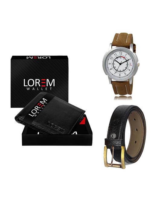 belt, wallet & watch gift combo - 19362167 - Very Small Image - 1