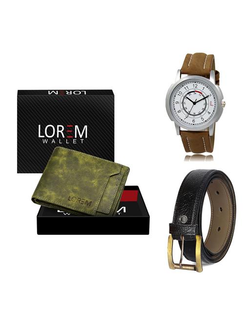 belt, wallet & watch gift combo - 19362170 - Very Small Image - 1