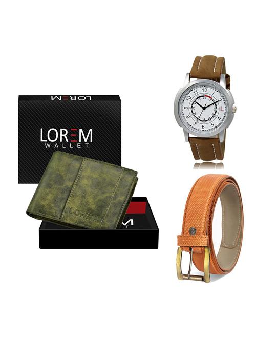 belt, wallet & watch gift combo - 19362175 - Very Small Image - 1