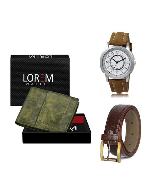 belt, wallet & watch gift combo - 19362177 - Very Small Image - 1