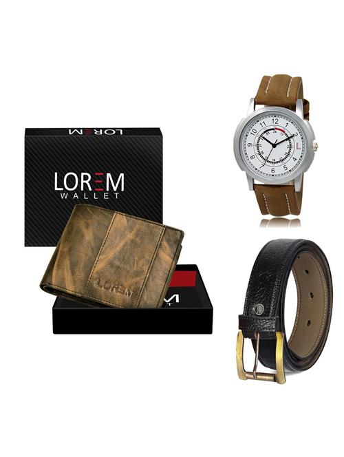belt, wallet & watch gift combo - 19362182 - Very Small Image - 1