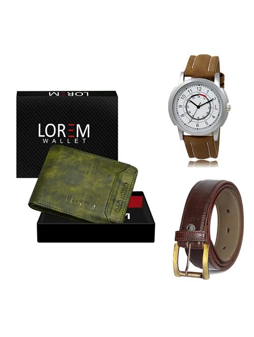 belt, wallet & watch gift combo - 19362204 - Very Small Image - 1