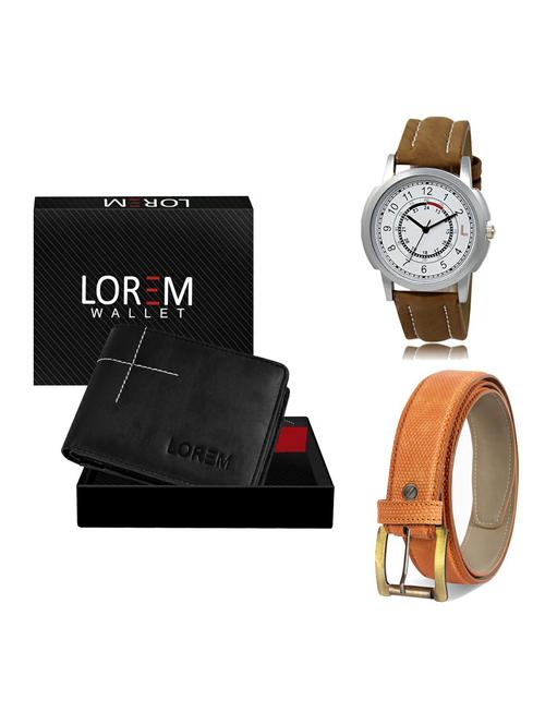 belt, wallet & watch gift combo - 19362241 - Very Small Image - 1