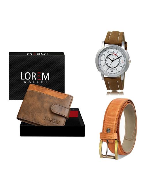 belt, wallet & watch gift combo - 19362253 - Very Small Image - 1