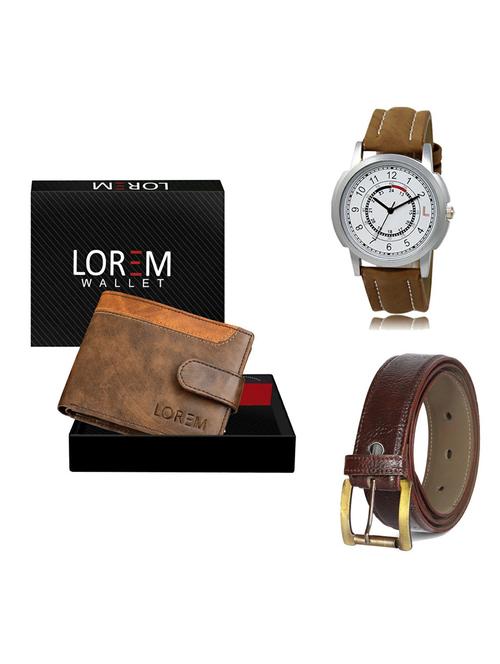 belt, wallet & watch gift combo - 19362255 - Very Small Image - 1