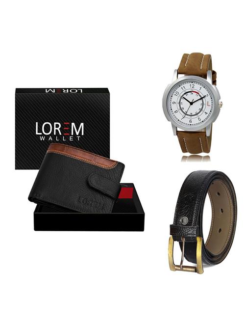 belt, wallet & watch gift combo - 19362257 - Very Small Image - 1