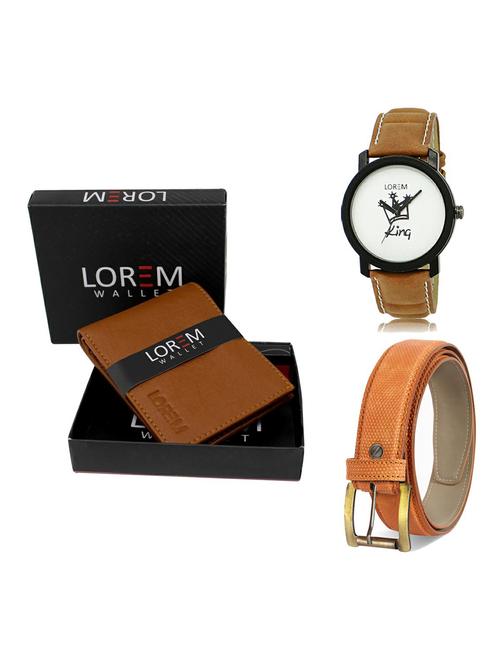 belt, wallet & watch gift combo - 19362265 - Very Small Image - 1