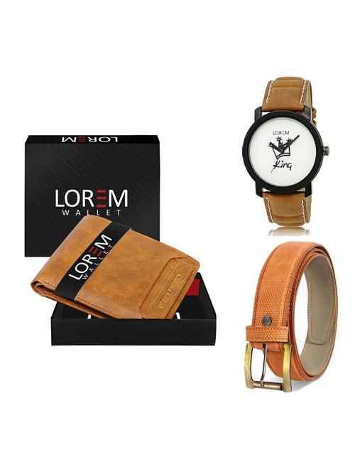 belt, wallet & watch gift combo - 19362274 - Very Small Image - 1