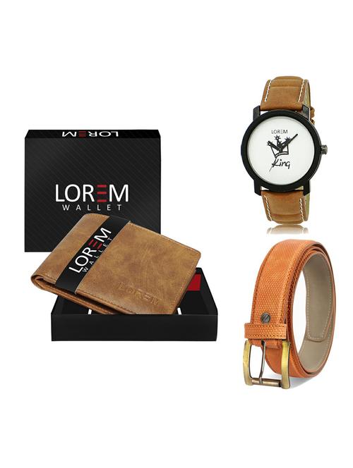 belt, wallet & watch gift combo - 19362295 - Very Small Image - 1