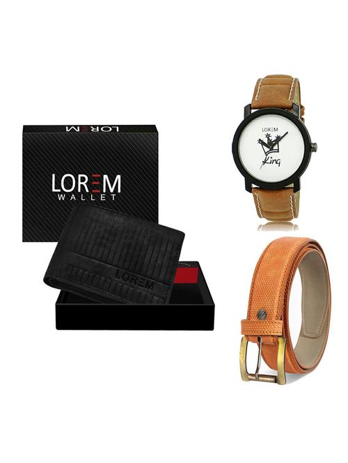 belt, wallet & watch gift combo - 19362349 - Very Small Image - 1
