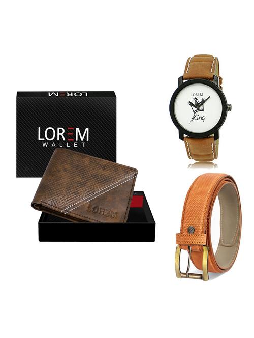 belt, wallet & watch gift combo - 19362352 - Very Small Image - 1