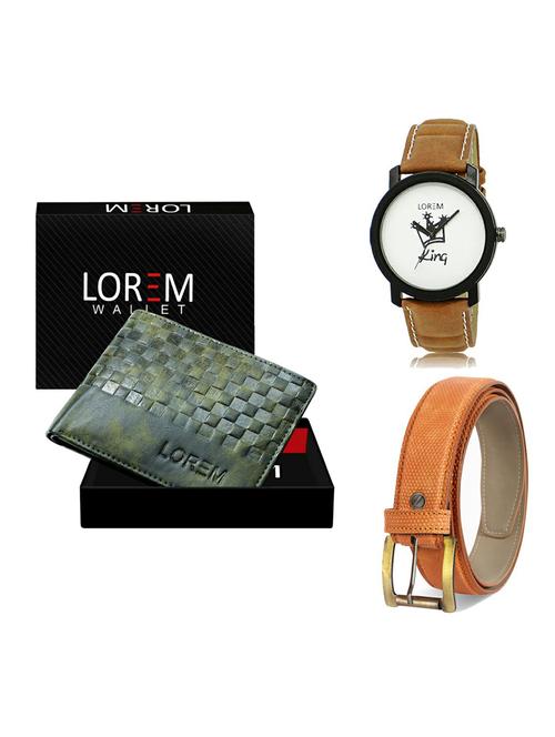 belt, wallet & watch gift combo - 19362370 - Very Small Image - 1