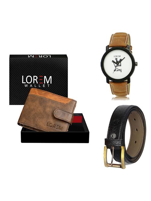 belt, wallet & watch gift combo - 19362389 - Very Small Image - 1