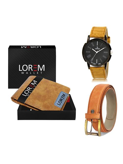 belt, wallet & watch gift combo - 19362424 - Very Small Image - 1