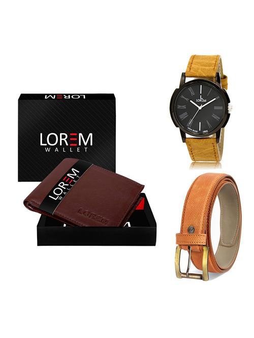 belt, wallet & watch gift combo - 19362433 - Very Small Image - 1
