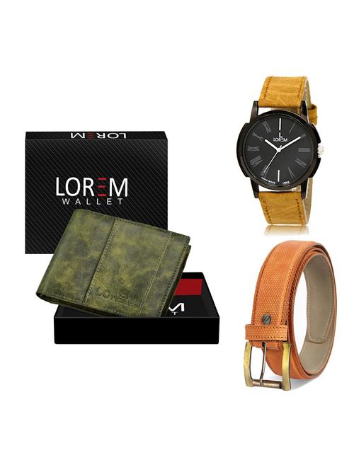 belt, wallet & watch gift combo - 19362445 - Very Small Image - 1