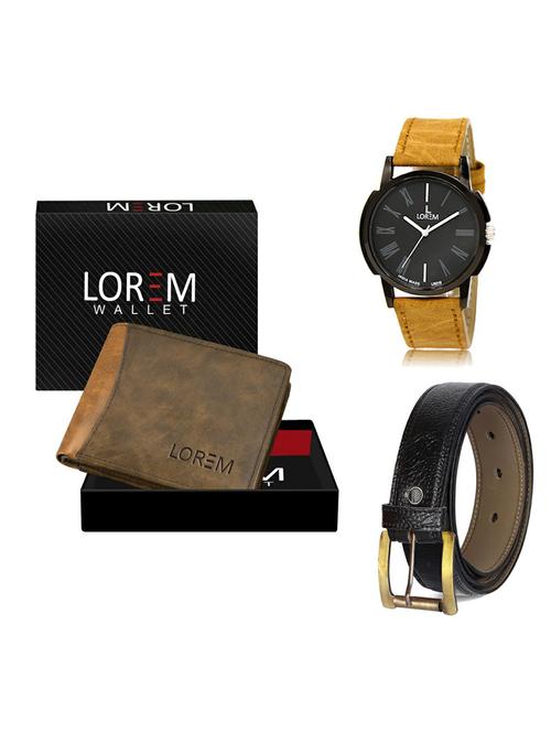 belt, wallet & watch gift combo - 19362470 - Very Small Image - 1