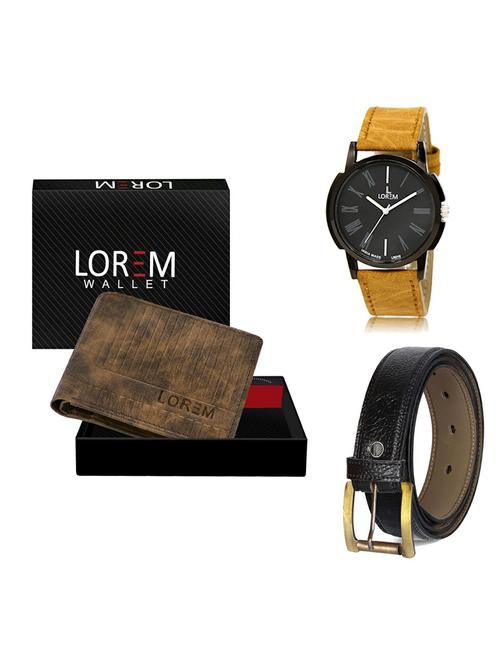 belt, wallet & watch gift combo - 19362476 - Very Small Image - 1