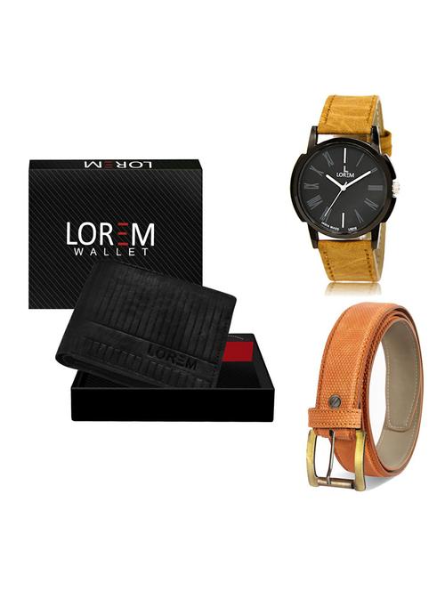 belt, wallet & watch gift combo - 19362484 - Very Small Image - 1