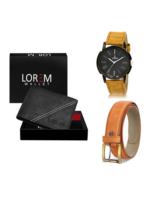belt, wallet & watch gift combo - 19362496 - Very Small Image - 1