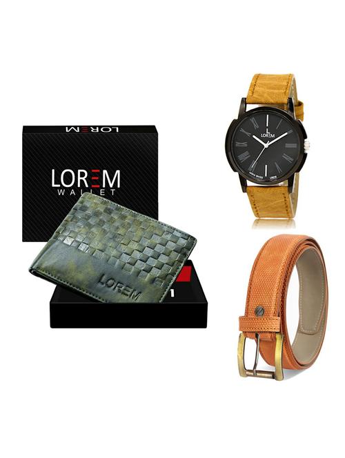 belt, wallet & watch gift combo - 19362505 - Very Small Image - 1