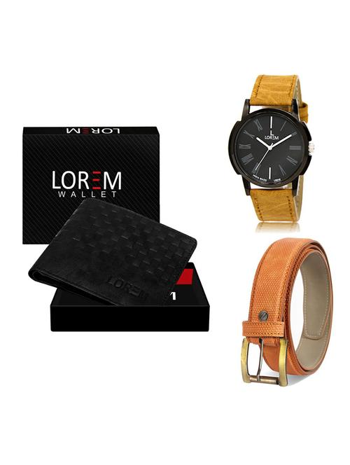 belt, wallet & watch gift combo - 19362508 - Very Small Image - 1